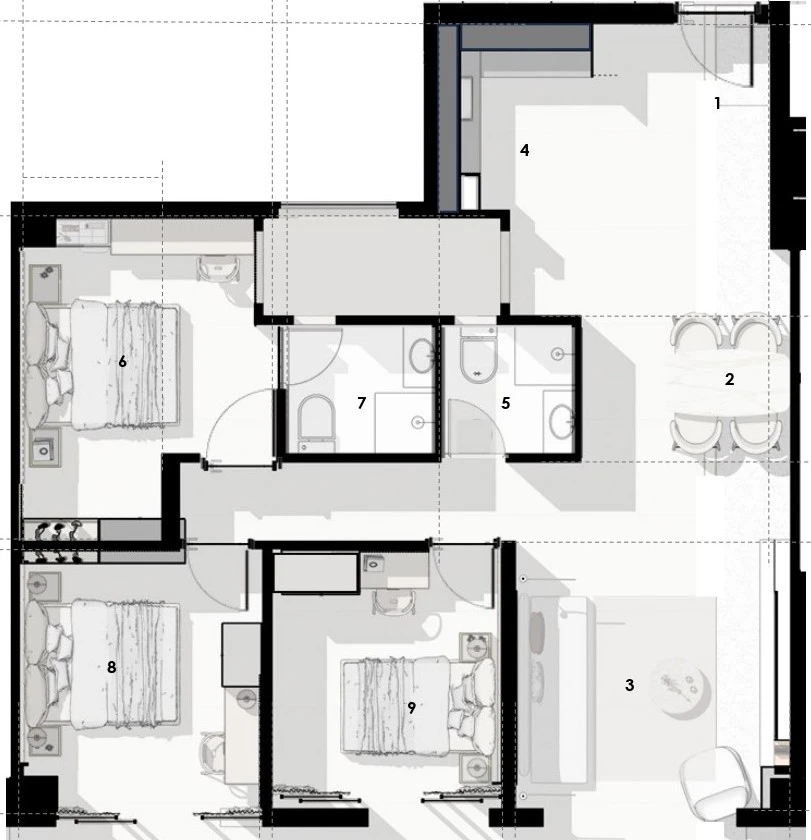 Floor Plan for Type F